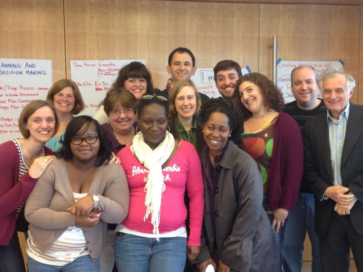 At a 2015 staff retreat